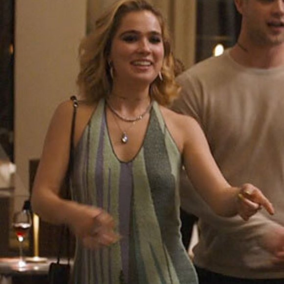 Hockney Lakeside High Split Halter Midi Dress by House of Sunny - Picture 5 of 5